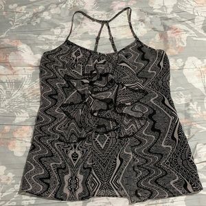 Guess ruffle halter top